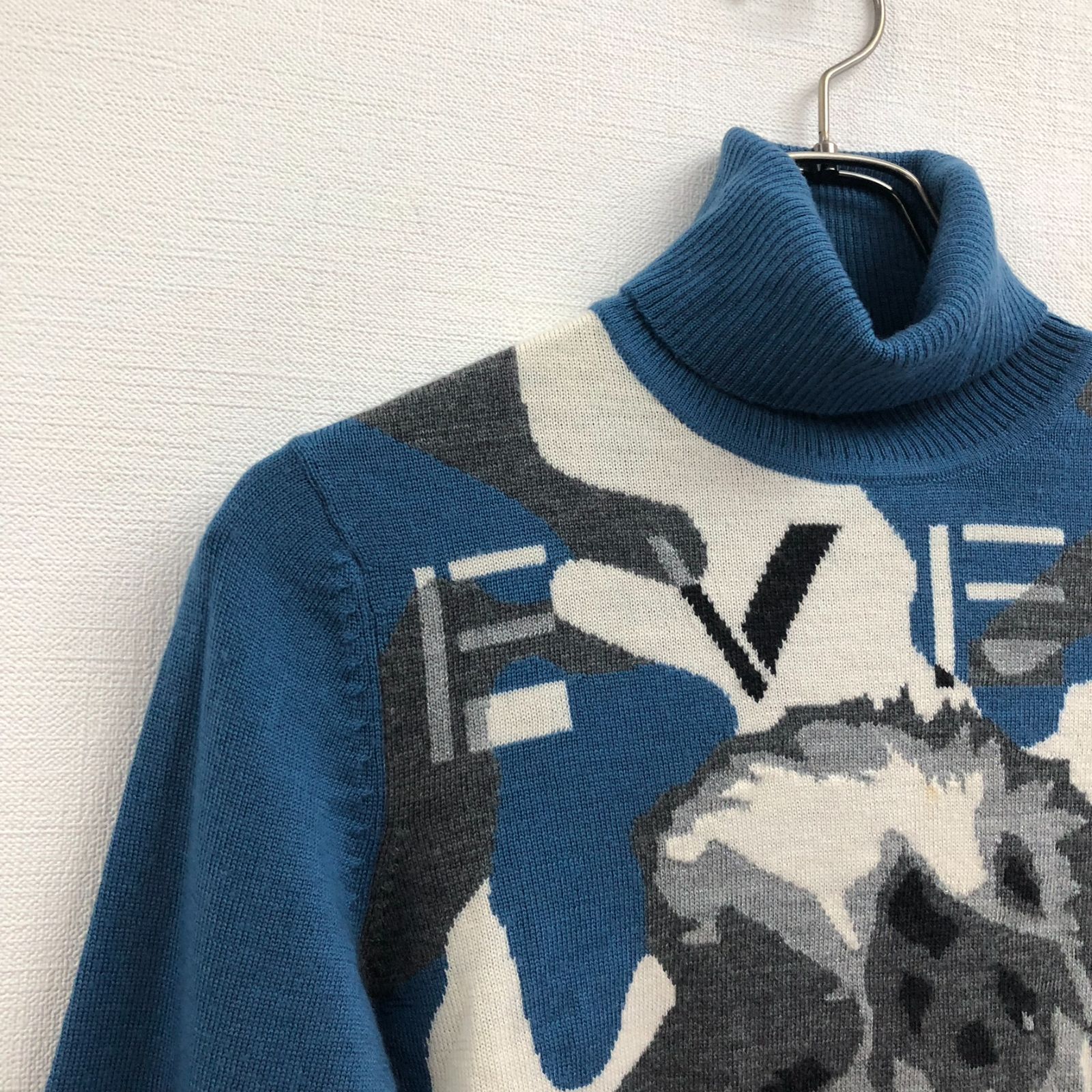 クリツィアマグリア ニット ハイネック 長袖 グレー サイズ42 レディース センス抜群✨【EVEX by KRIZIA】エヴェックス バイ クリツィア