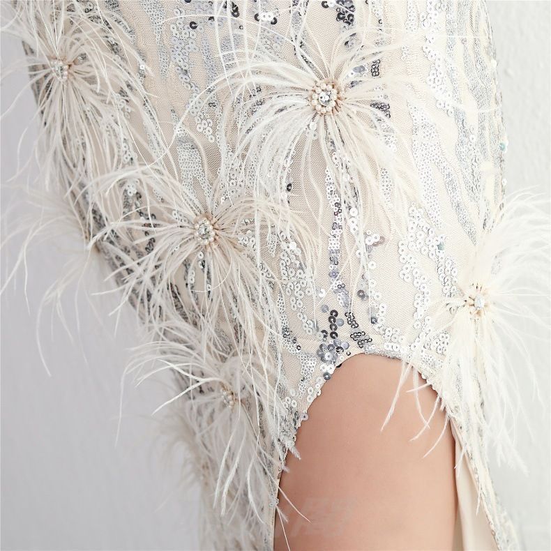 ロングドレス アンズシルバー