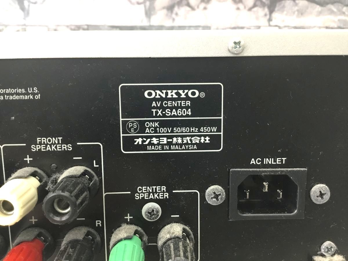 オンキョー　AVセンター　ONKYO　TX-SA604　リモコン付き Amazon.co.jp: ONKYO AVセンター 185W×7ch HDMI TX-SA604(N