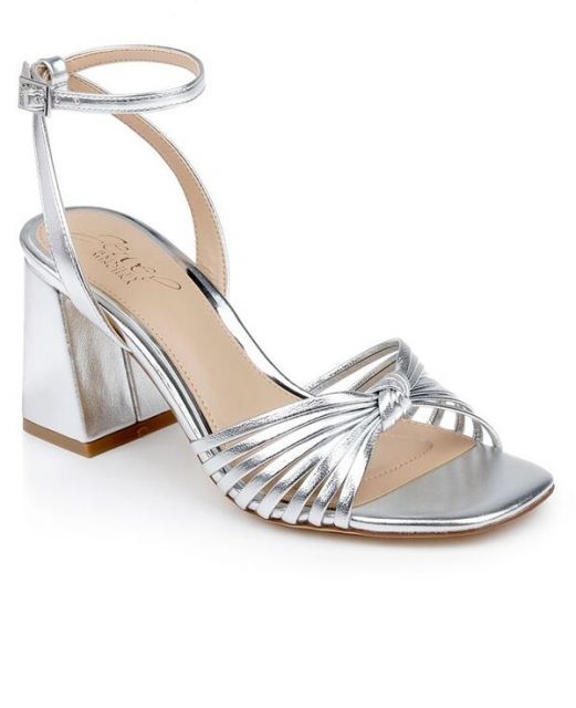 【送料無料】 ジュウェルダグレイミシュカ レディース サンダル シューズ Women's Nariah Block Heel Sandals Silver Leather
