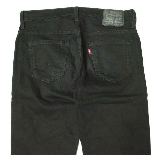 リーバイス ストレート デニムパンツ 569 黒 W38L32 Levi's リーバイス569 大きいサイズ ジーンズ ミッド