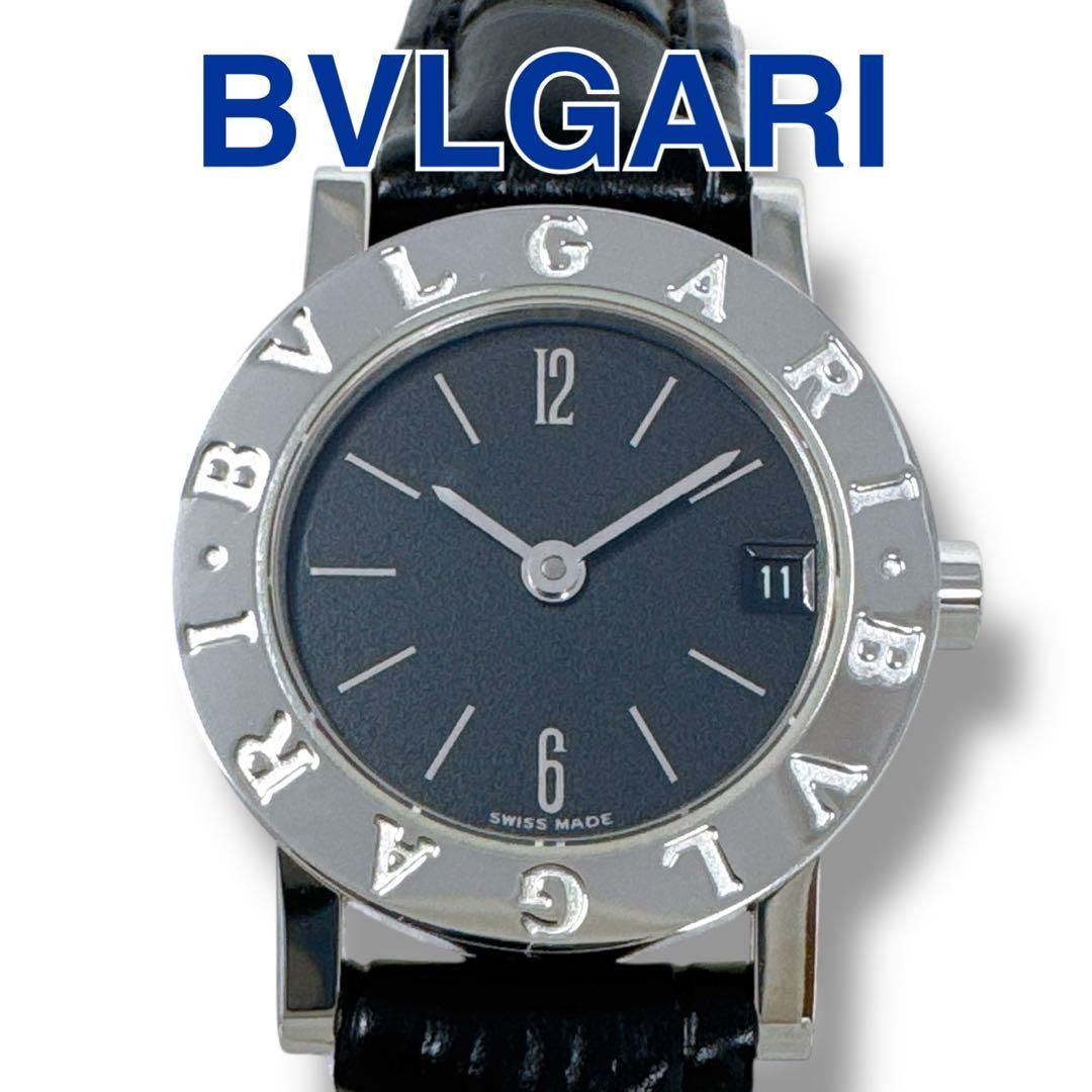 ブルガリ BB23SLD 革ベルト レザー ブラック 黒 レディース 時計