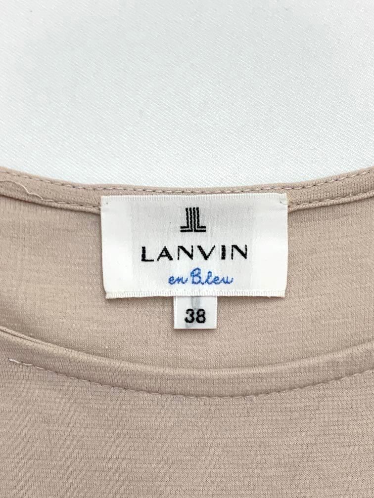 美品　LANVIN en Bleu♡コットンワンピ LANVIN en Bleu（ランバンオンブルー）の「アイレットリブニット