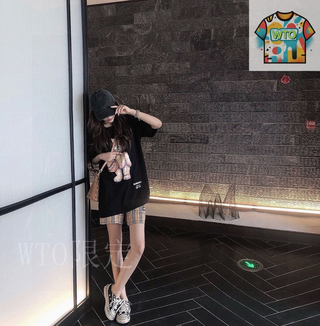 今日特価】Burberry 25SS バーバリー バスケットベア 直噴半袖 T