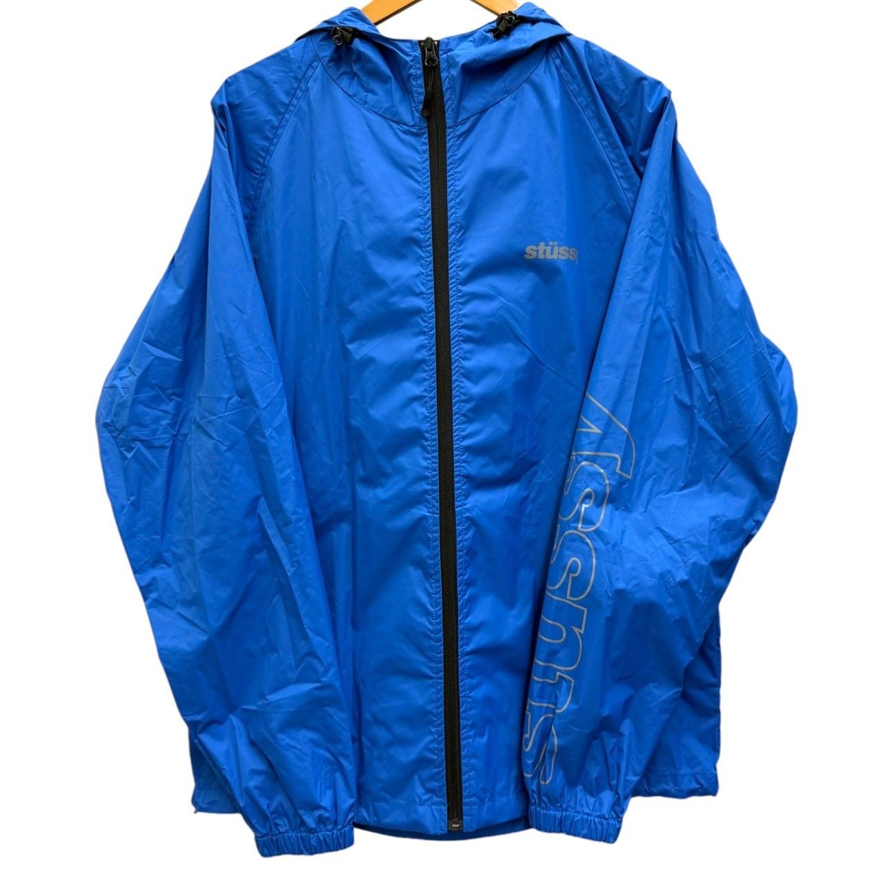 Stussy ブルー ナイロンジャケット M STUSSY (ステューシー) ナイロンジャケット XL ブルー メンズ