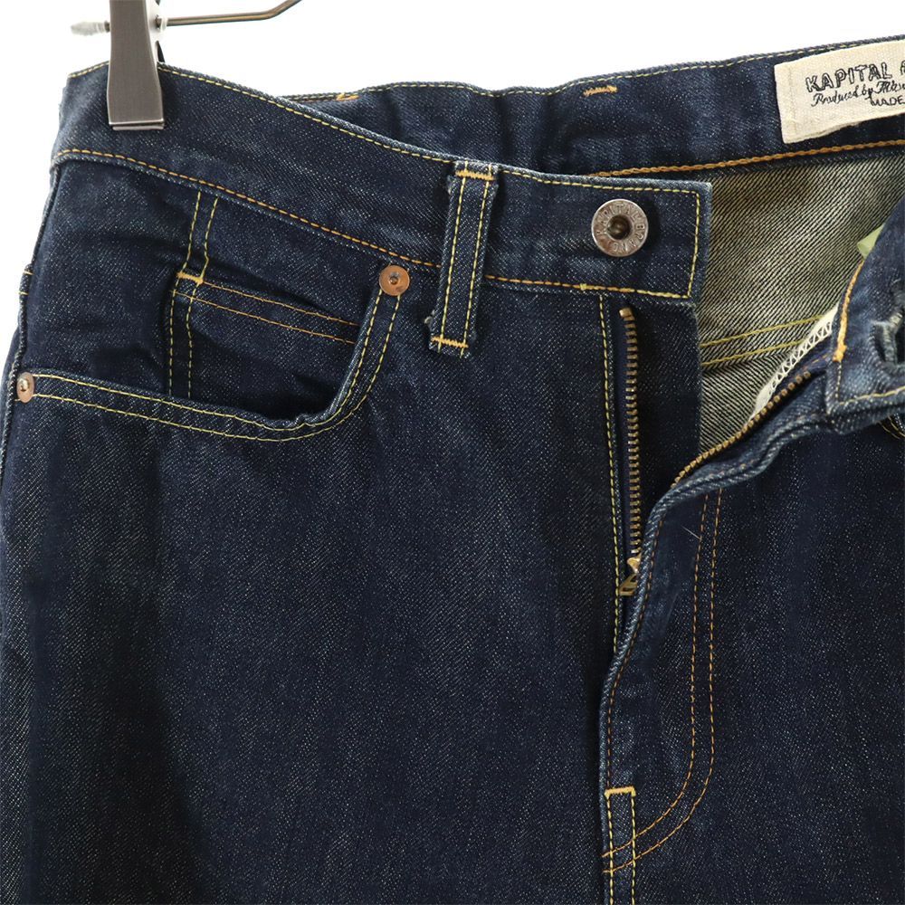 キャピタル 日本製 ストレートデニムパンツ w32 KAPITAL ジーパン