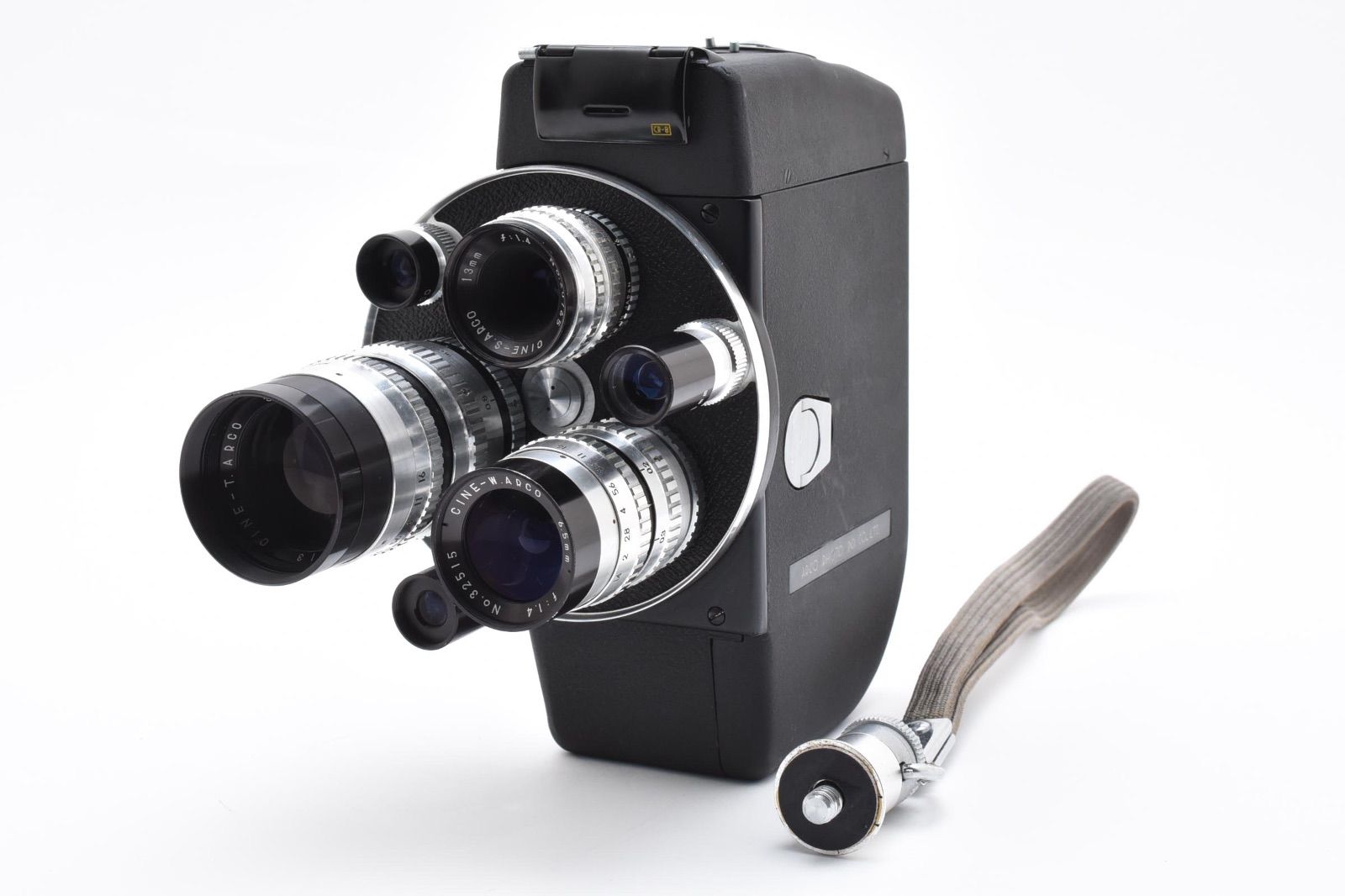 品 ARCO アルコ CR-8 8mm シネフィルムカメラ CINE-W.ARCO 65mm 1.4 | CINE-T.ARCO 38mm 1.4 | CINE-S.ARCO 13mm 1.4 ＃3066
