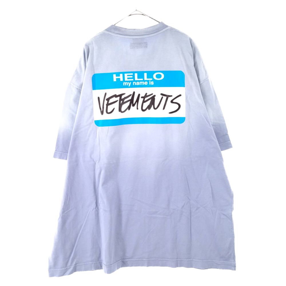 VETEMENTS (ヴェトモン) 23SS HELLO my name is VETEMENTS Cotton T