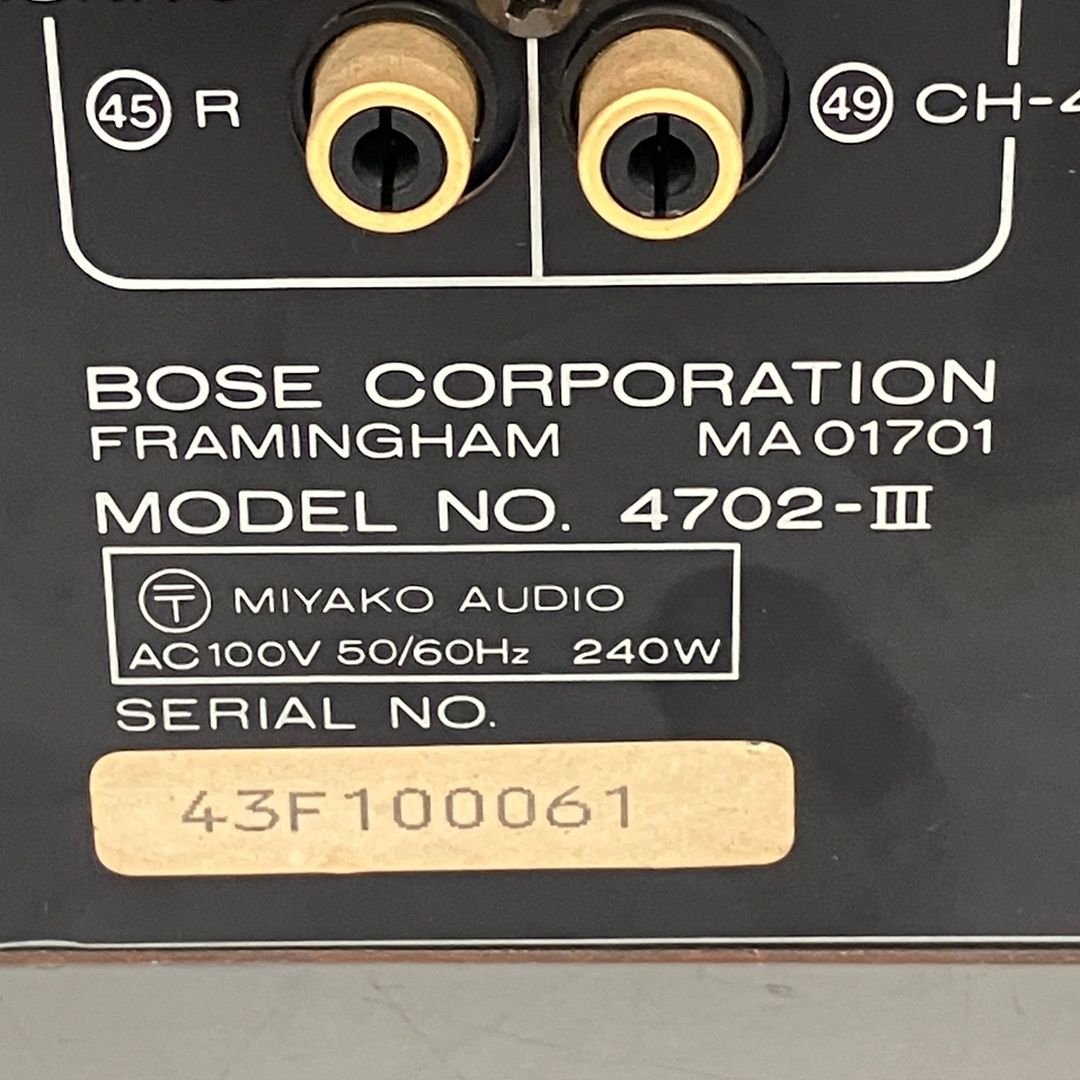 BOSE プリメインアンプ