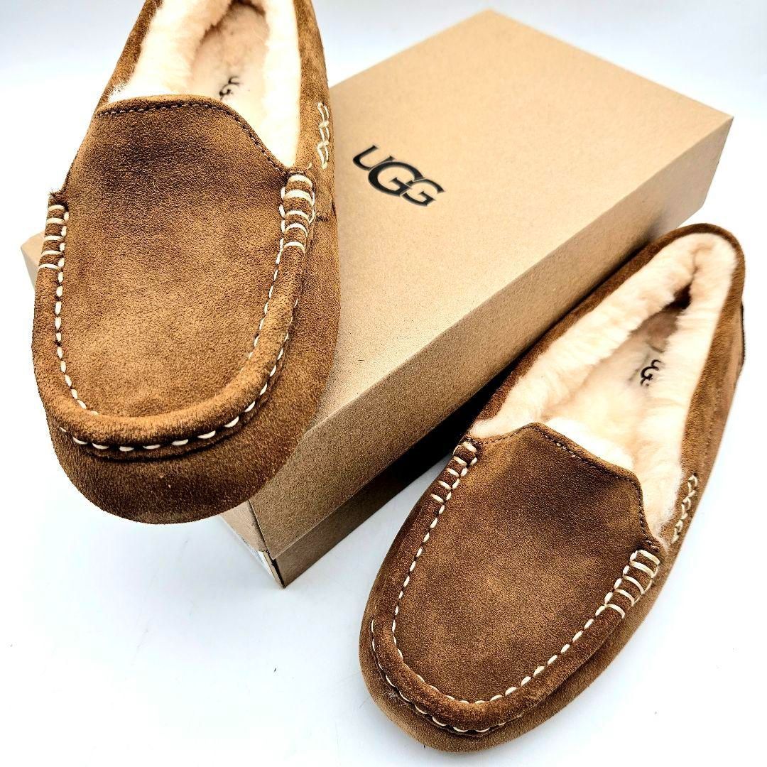 未使用】UGG モカシン ムートン ブラウン 808-2 - メルカリ