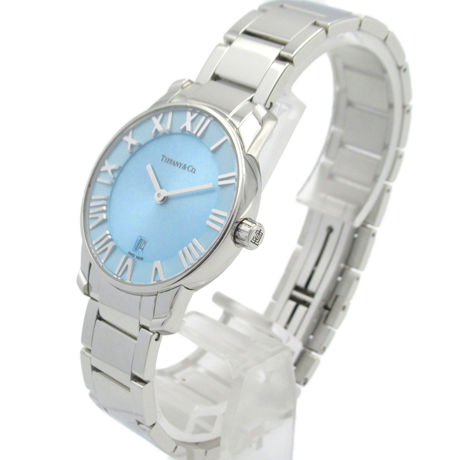 ティファニー TIFFANY＆CO 腕時計 アトラス2ハンド 63452793 ブルー  