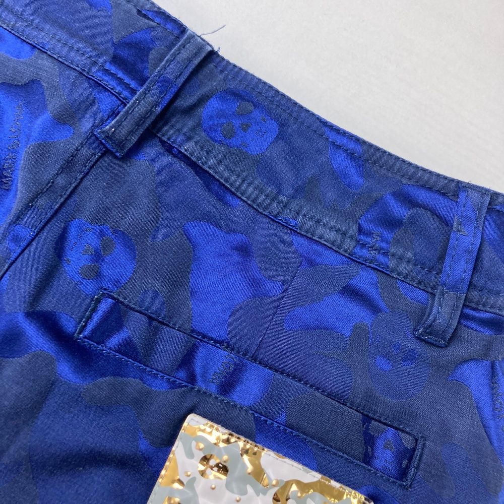 サイズ：36 MARK&LONA マークアンドロナ スカート カモフラ柄 ネイビー