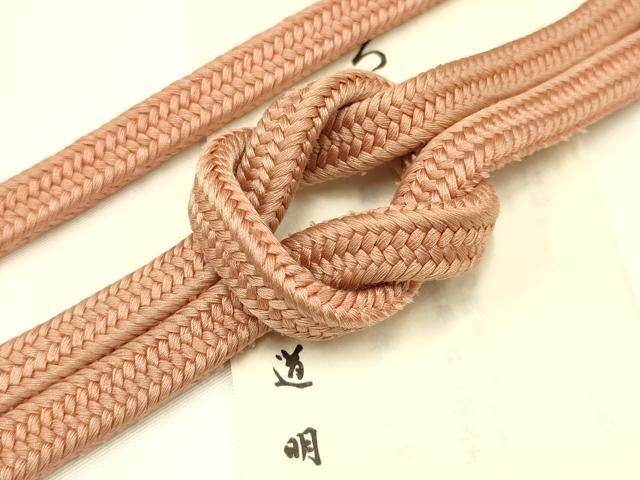 平和屋着物● 上 有職組紐道明 帯締め 御岳組 宍色 宮内庁御用 国立博物館御用 東京芸術大学御用 AABB3728ay