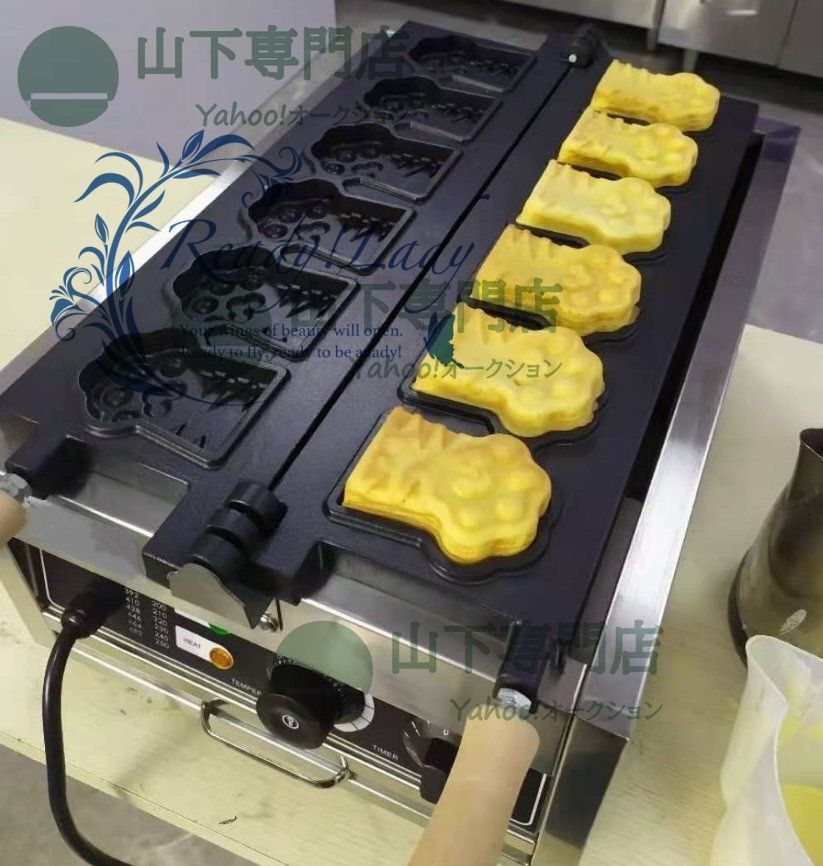 電気 熊の手のベビーカステラ 熊の手焼き機 ワッフルメーカー 6個焼き 単相 1 0０V|業務用
