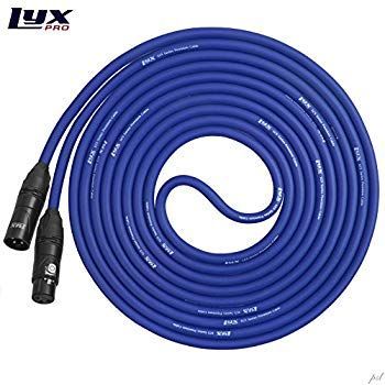 LyxPro LCS シリーズ XLR オス|メス端子 4.5mマイクケーブル ブルー 低インピーダンス 低ノイズ 高品質プロフェッショナル仕様マ d2ldlup