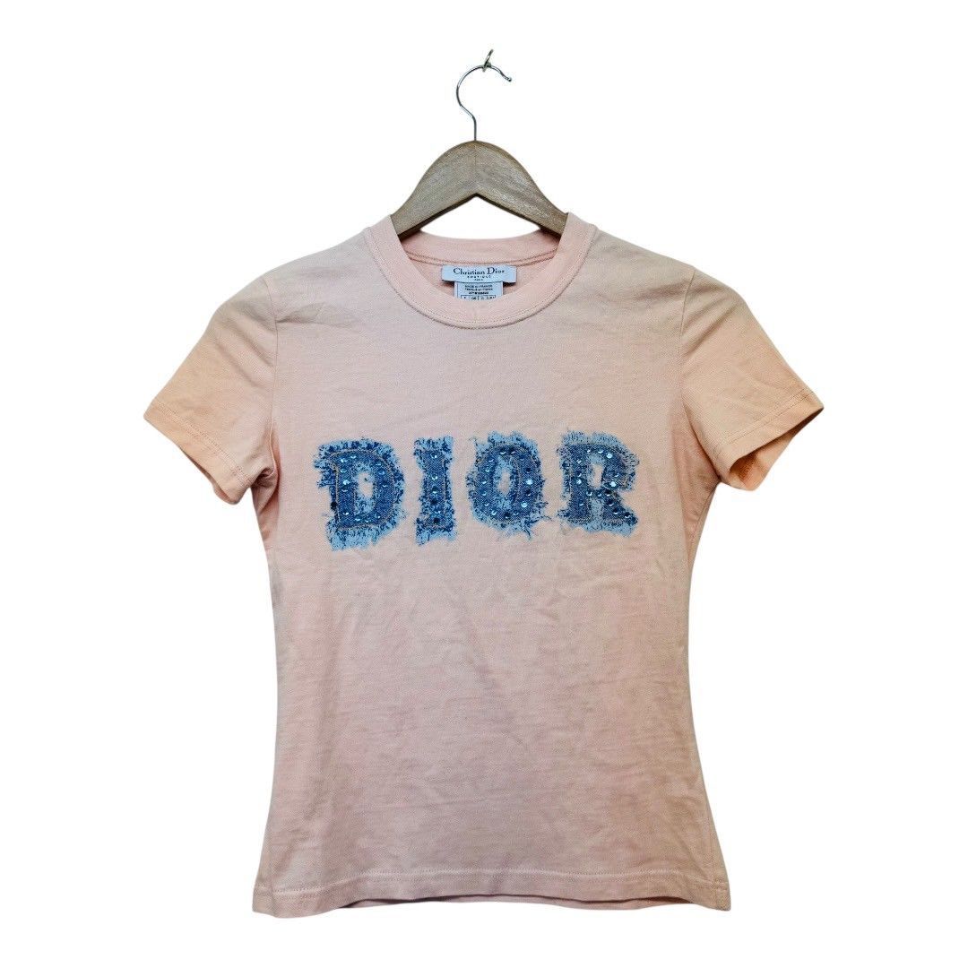 vintage ディオール ガリアーノ期 デニム ロゴ tシャツ 半袖 vintage ディオール ガリアーノ期 デニム ロゴ tシャツ 半袖