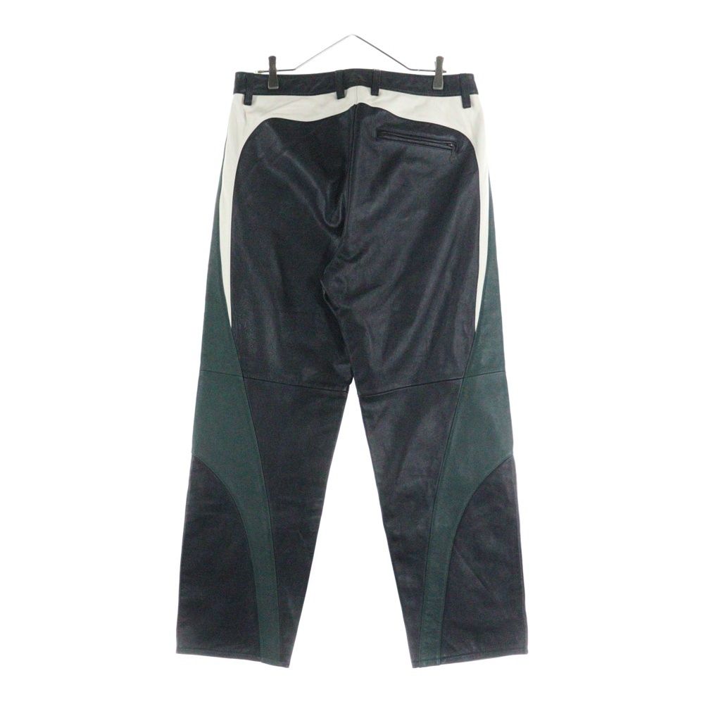 SUPREME シュプリーム 24AW ×Martine Rose Leather Pant マーティンローズ レザー トラックロングパンツ ブラック