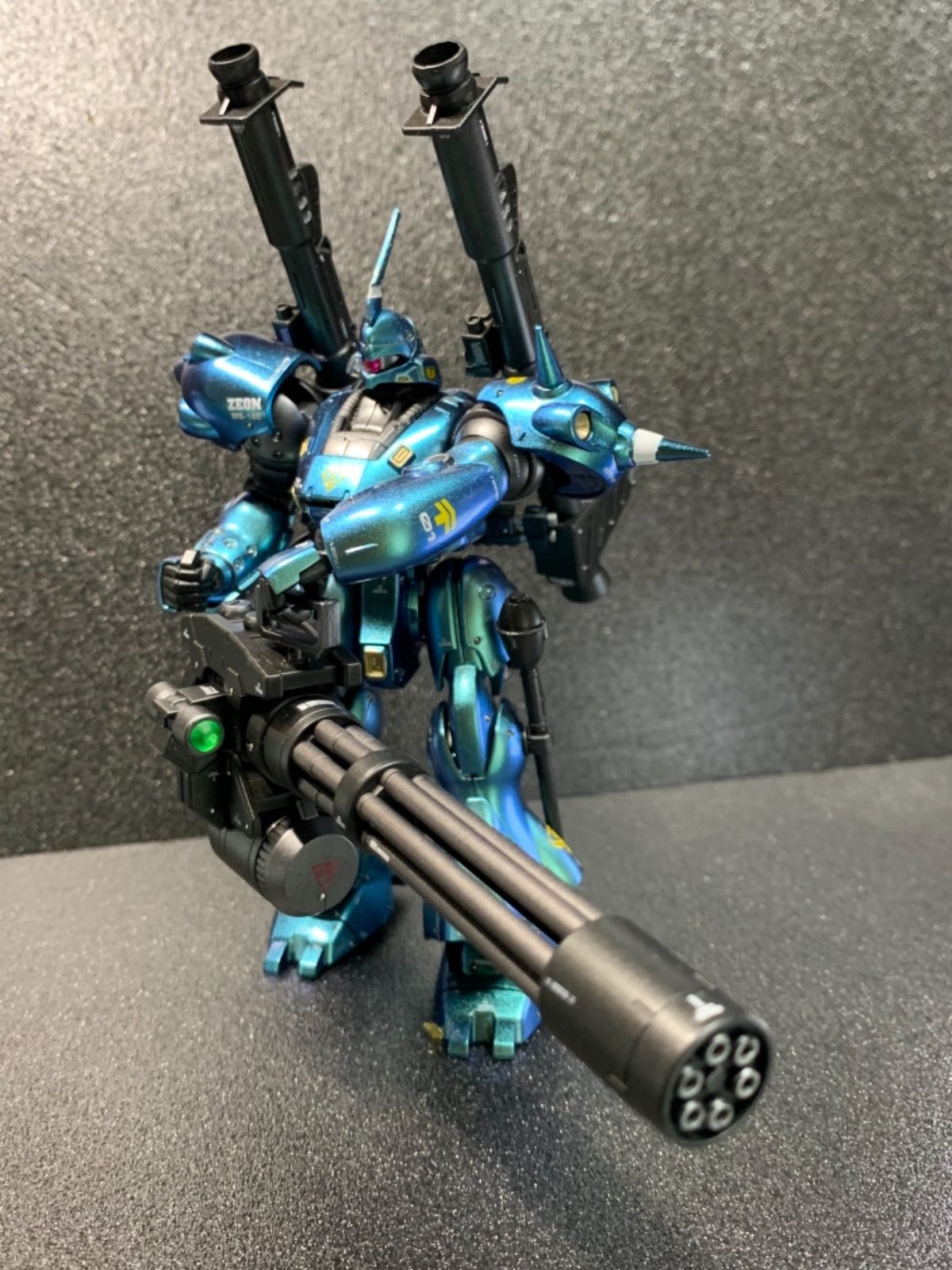 ガンプラ HGUC ケンプファー ジャイアントガトリング付 重装備Ver 完成品-