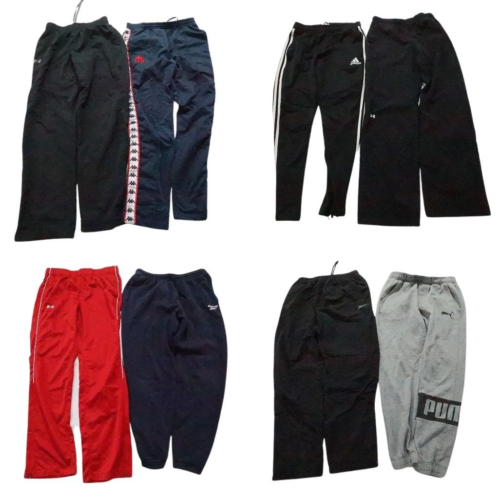 古着卸 スポーツブランドMIX パンツ 8枚セット メンズ Ｍ リーボック カッパー 古着 NA0489