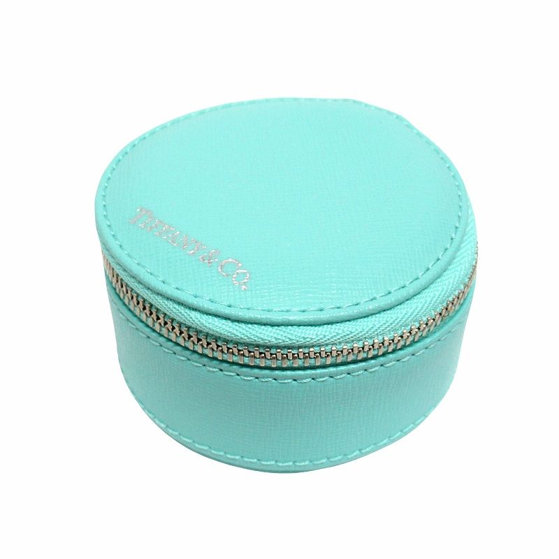 美品 ティファニー TIFFANY & CO. ロゴ レザー ジュエリー