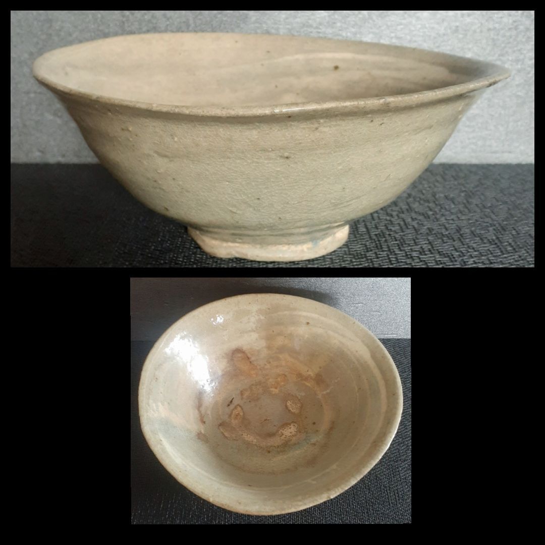 逆輸入 工芸品 朝鮮美術 李朝 高麗青磁 茶碗 鉢 V R3430 美術品