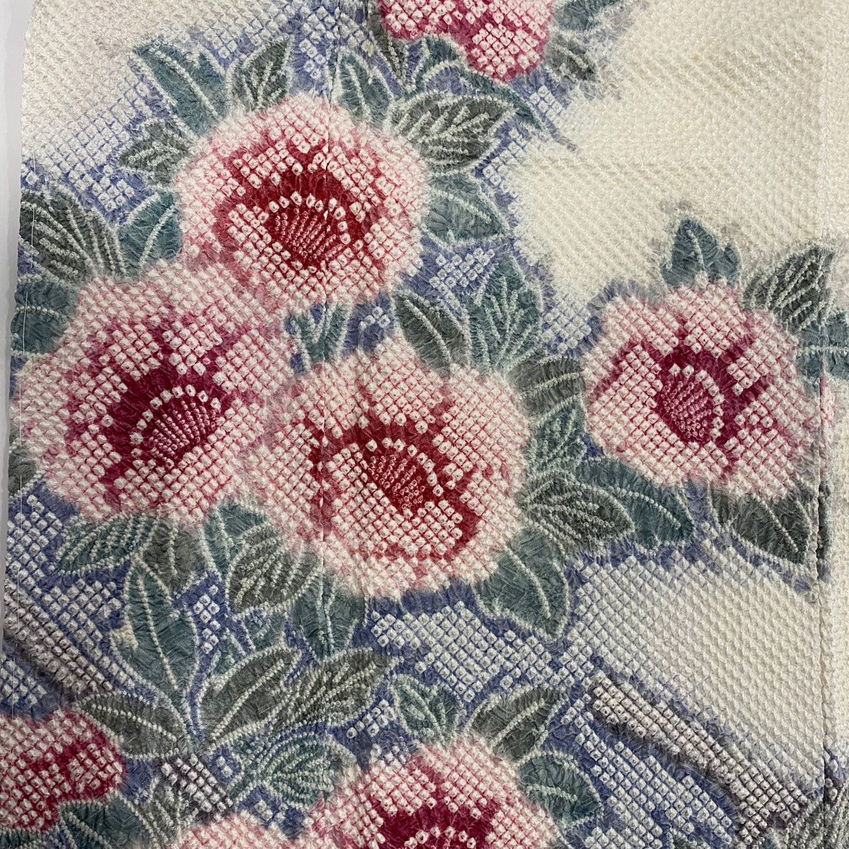 付下げ 身丈156cm 裄丈66cm M 袷 花籠 刺繍 銀糸 ピンク 正絹 秀