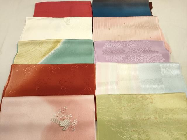平和屋着物 和装小物 帯揚げ10枚セット 正絹 DAAV2507xg