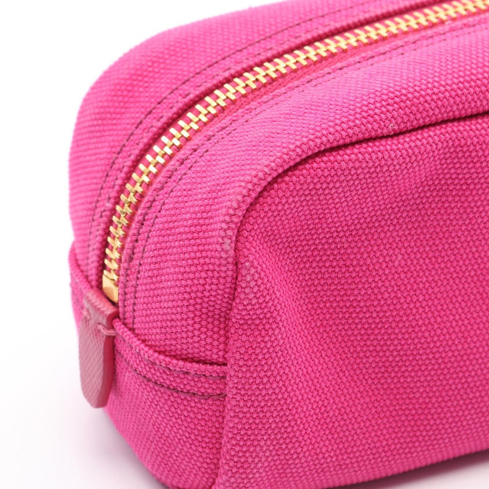 プラダ PRADA ポーチ CANAPA 1N0175 ショッキングピンク キャンバス  