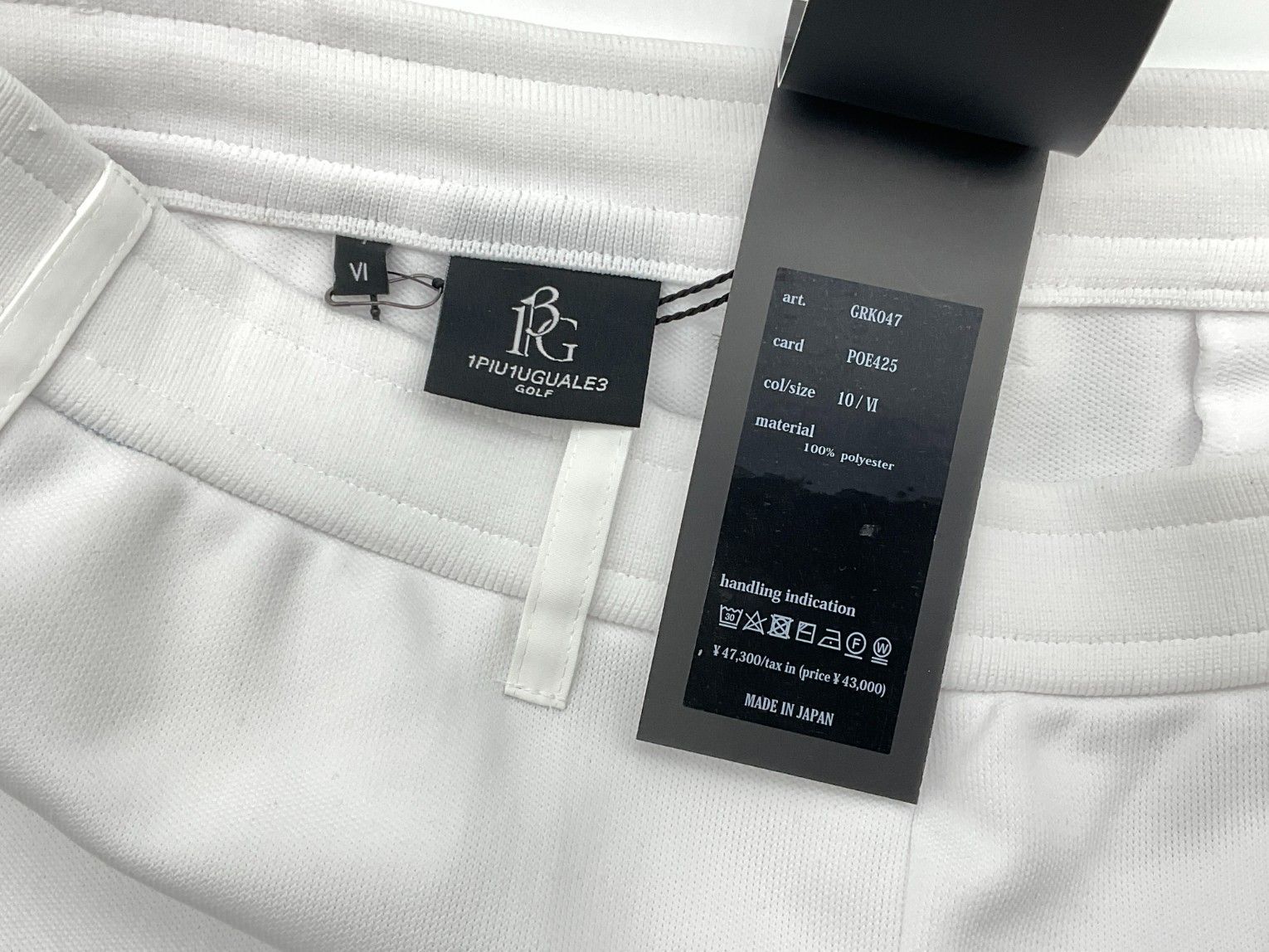 未使用品】1PIU1UGUALE3 GOLF×戸賀敬城 ニットショーツ サイズ6 定価