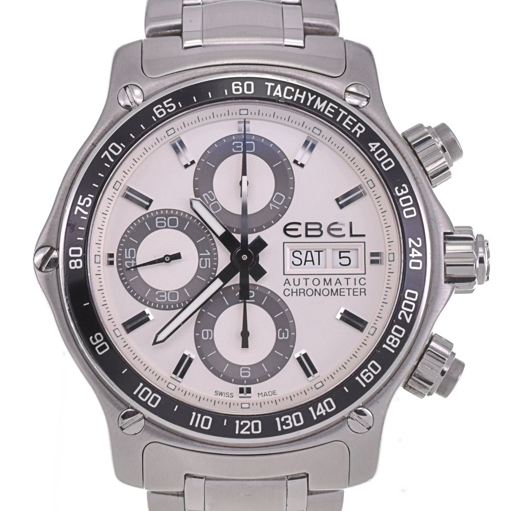 エベル EBEL E9750L62 1911 ディスカバリー クロノグラフ デイデイト 自動巻き メンズ良品 Q#132306 - メルカリ