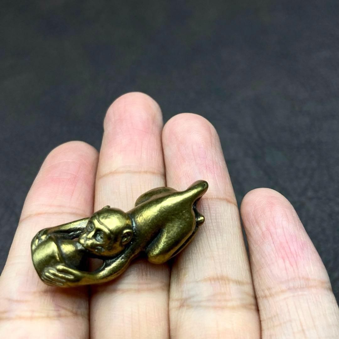 真鍮 置物 ビンテージ 風水 開運 金運 縁起物 ヴィンテージ レトロ