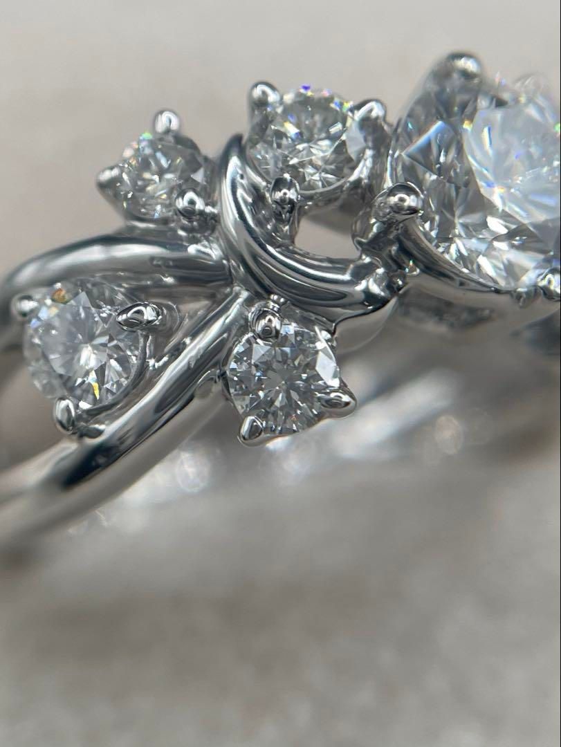 専用JQ359★高級 ダイヤモンド1.042ct プラチナ リング ソ付 最終交渉可JQ359☆高級 ダイヤモンド1.042ct プラチナ リング ソ付