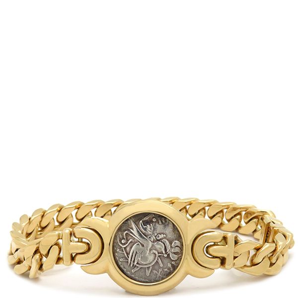 ブルガリ BVLGARI ブレスレット モネーテ アンティークコイン チェーン