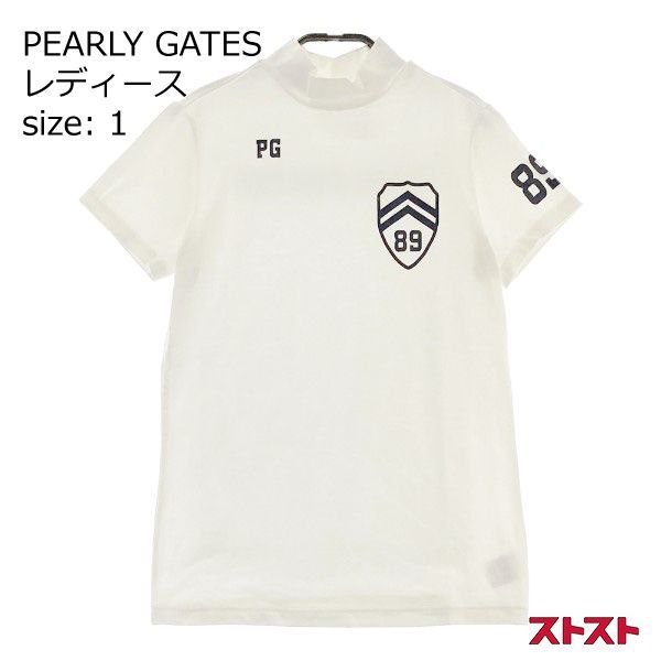 PEARLY GATES パーリーゲイツ ハイネック 半袖Tシャツ ホワイト系 1 