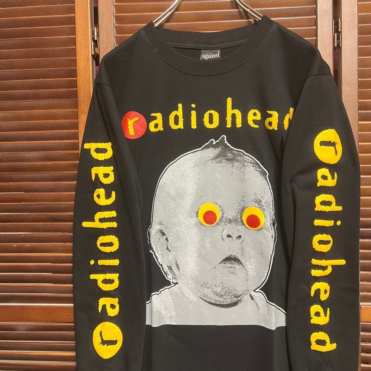 ⭐︎ レディオヘッド radio head 赤ちゃん 黒 長袖 Tシャツ ロンT tee