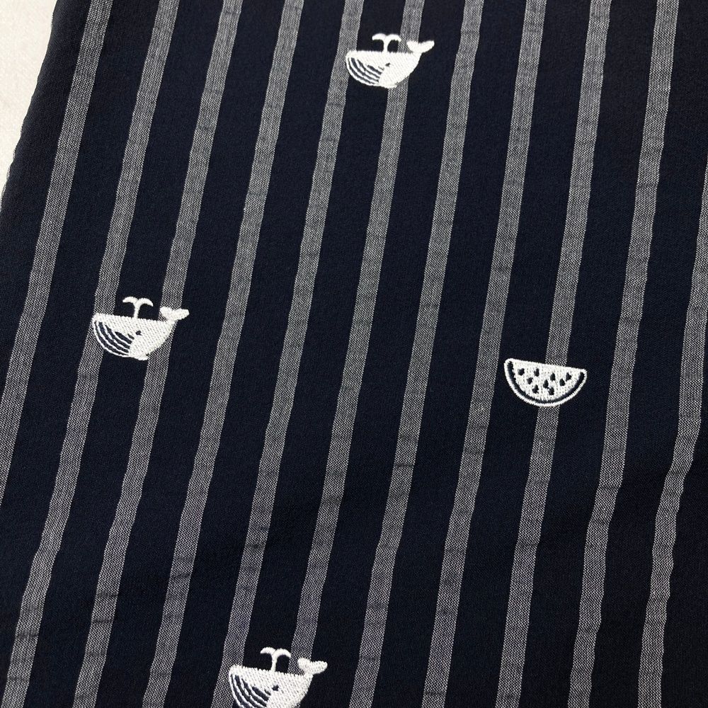 サイズ 0 PEARLY GATES パーリーゲイツ 055-1234708 ショートパンツ シアサッカー クジラ刺繍×ストライプ柄 ネイビー系 240101475260 ゴルフウェア レディース ストスト LLC-HASEGAWATOSO_COM