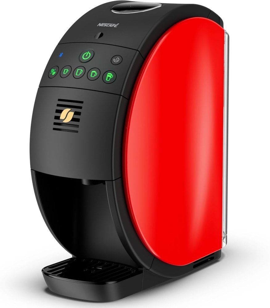 Nestle ネスレ ネスカフェ ゴールドブレンド バリスタ 50 Fifty コーヒーメーカー 1台5種類のメニュー|Bluetooth SPM9639 レッド