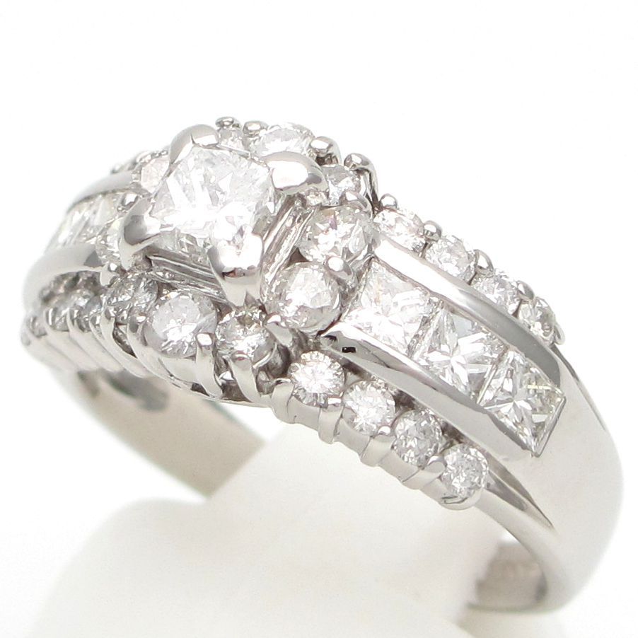 Pt900 ひと粒 ダイヤモンド 4本爪 リング【0.3ct】<BR>指輪
