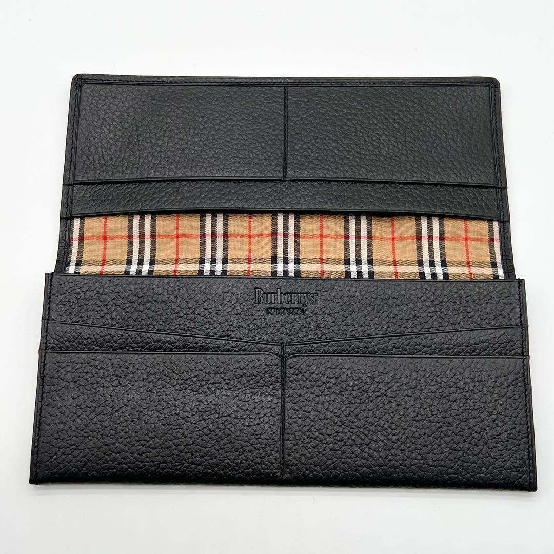 BURBERRY　長財布　ジッピーウォレット　ノバチェック　シャドーホース　美品 BURBERRY バーバリー 長財布 ウォレット シャドーホース ノバ