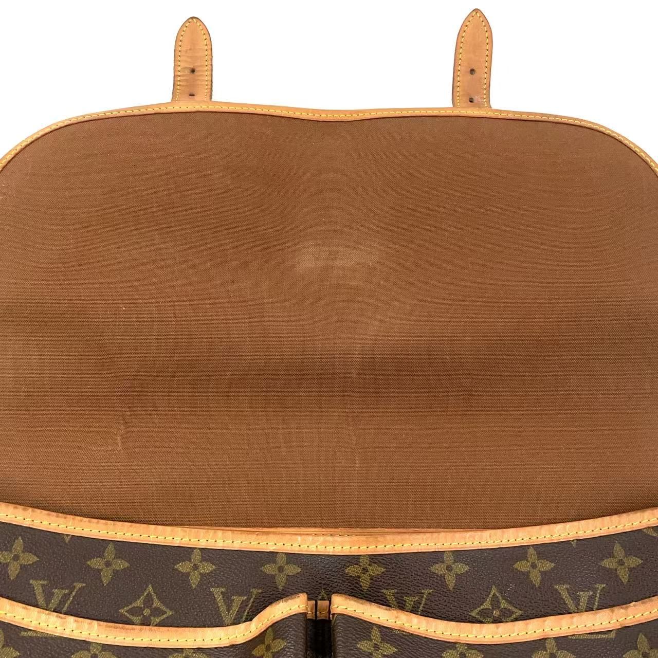 人気カラーの ジベシエールGM VUITTON LOUIS モノグラム レザー モノグラム バッグ