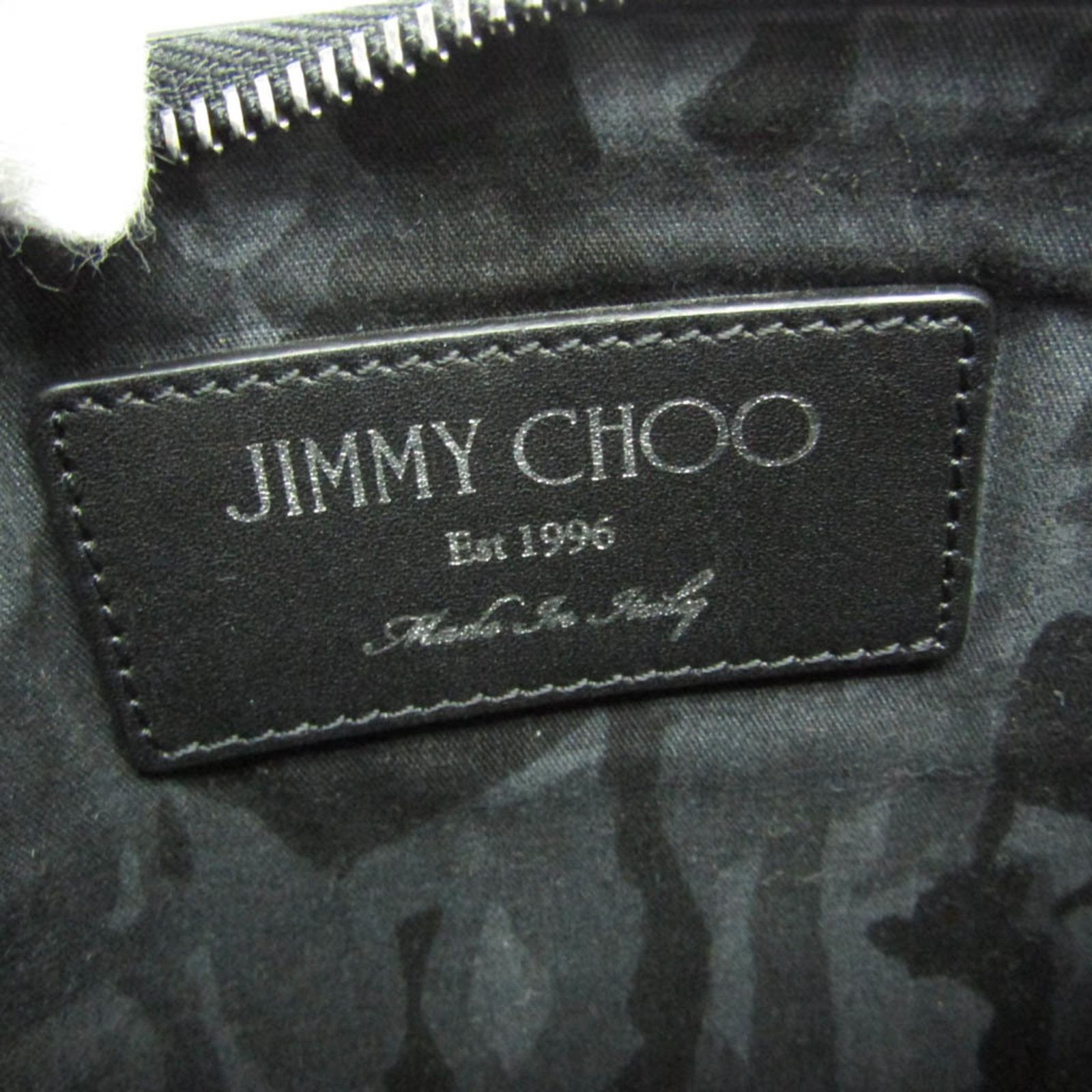 ジミーチュウ Jimmy Choo DEREK メンズ レディース レザー スタッズ クラッチバッグ ブラック DECORATOM_COM_BR