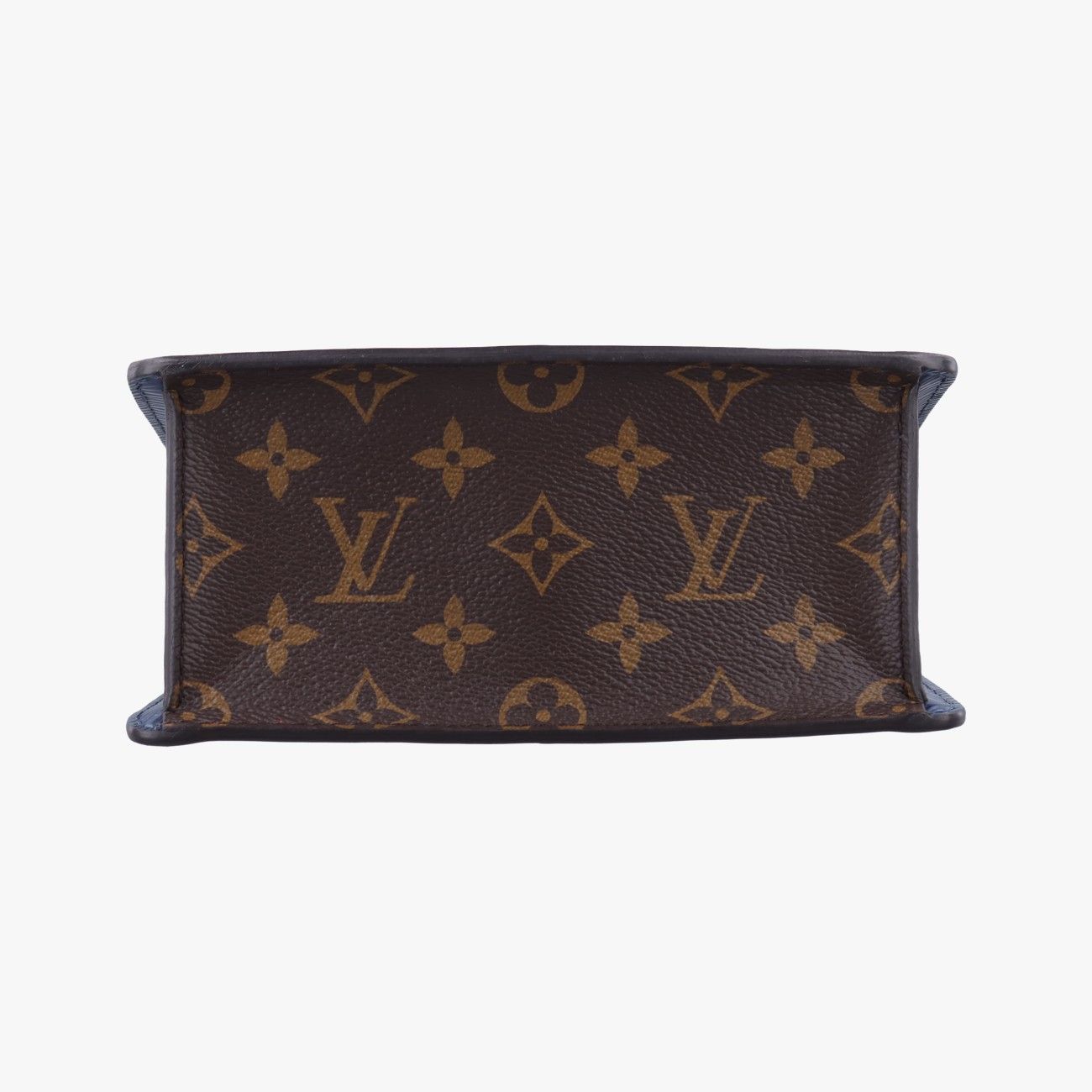 ブラウン系×スカーレット×ブルーヴェルニ×レザー×モノグラムキャンバスM90505FK0221 ICチップ