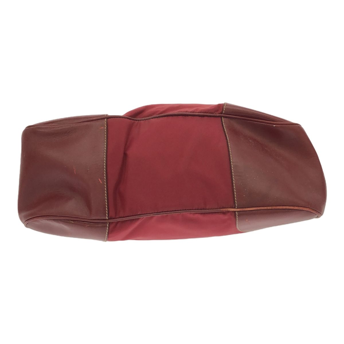 ◇ジャンク品◇PRADA プラダ ナイロンレザー ハンドバック レッド系 表面に型崩れ有り レディース ショルダーバッグ ロゴマーク  Q60801NSS - メルカリ