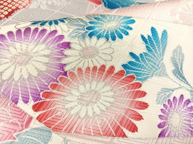 平和屋着物□豪華振袖 群鶴草花文 銀彩 正絹 逸品 AAAY0345ph - メルカリ 