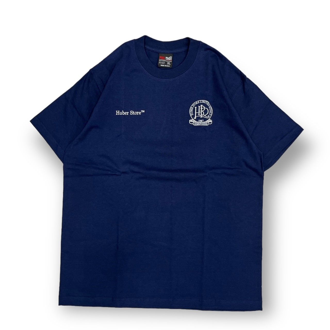 新品 Huberstore Original Emblem Tee NAVY XL