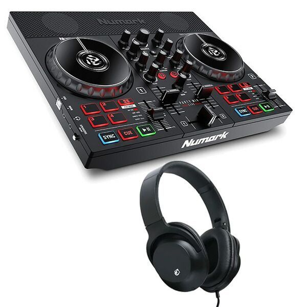 Numark スピーカー内蔵 DJコントローラー Party Mix Live + ヘッドホン 