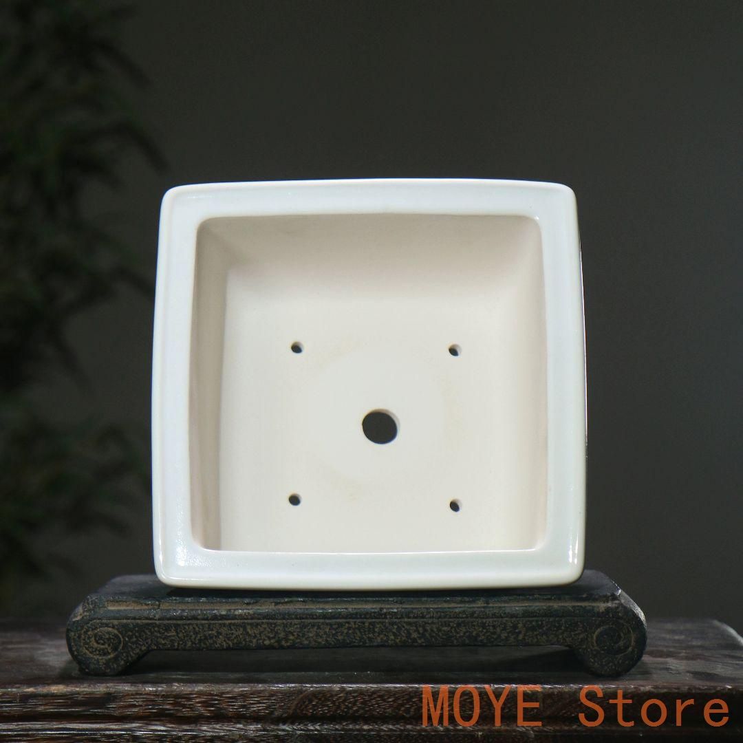 中国風山水図盆栽 陶磁盆 紫砂鉢 大盆栽 小盆栽zw0829