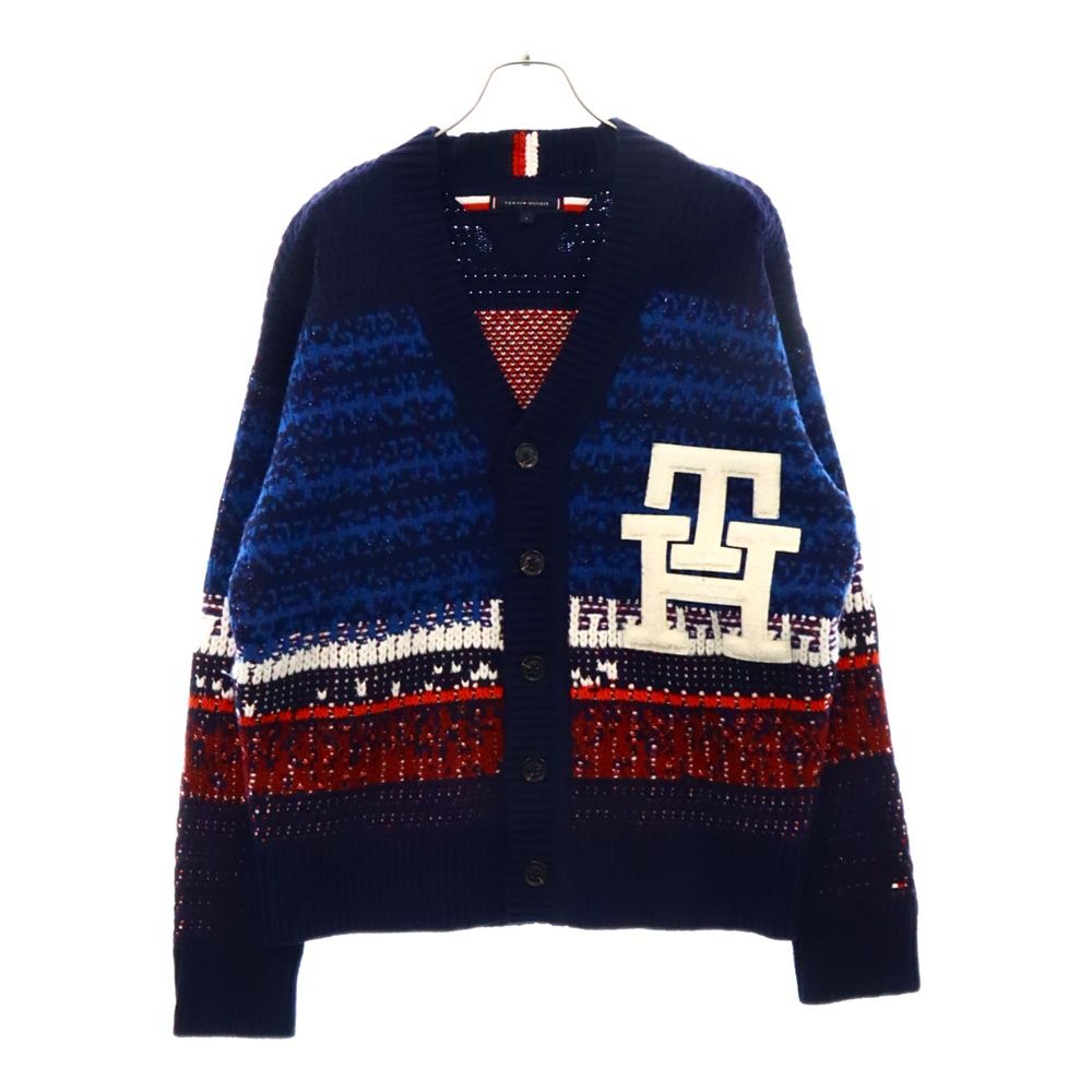 TOMMY HILFIGER (トミーヒルフィガー) Ombre Textured Stripe Cardigan 