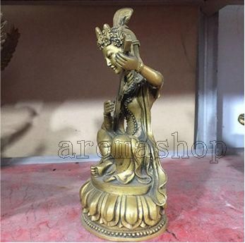 仏教美術 仏像 妙音天女銅像 家内仏堂 奉納 装飾品 工芸品 置物 仏教美術 仏像 妙音天女銅像 家内仏堂 奉納 装飾品 工芸品 置物