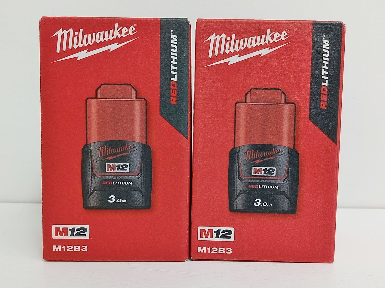 Milwaukee ミルウォーキー REDLITHIUM-ION M12 3.0AH バッテリー M12B3 2点セット M-5875